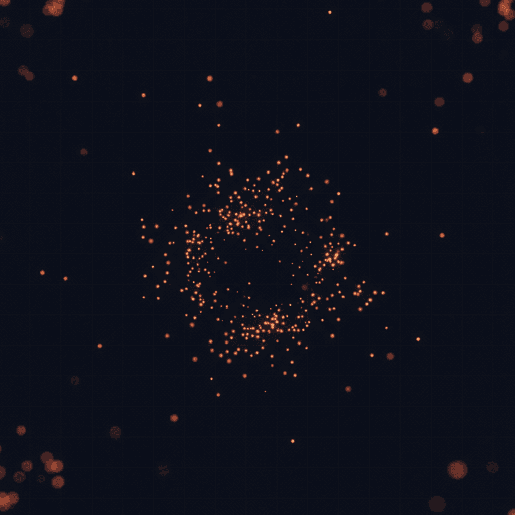 Abstract visualisation of live customer buying signals